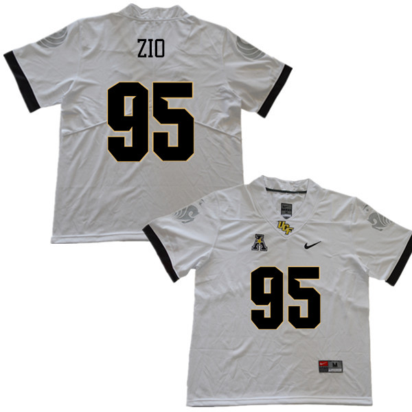 Men #95 Jeremiah Zio UCF Knights College Football Jerseys Sale-White - Click Image to Close